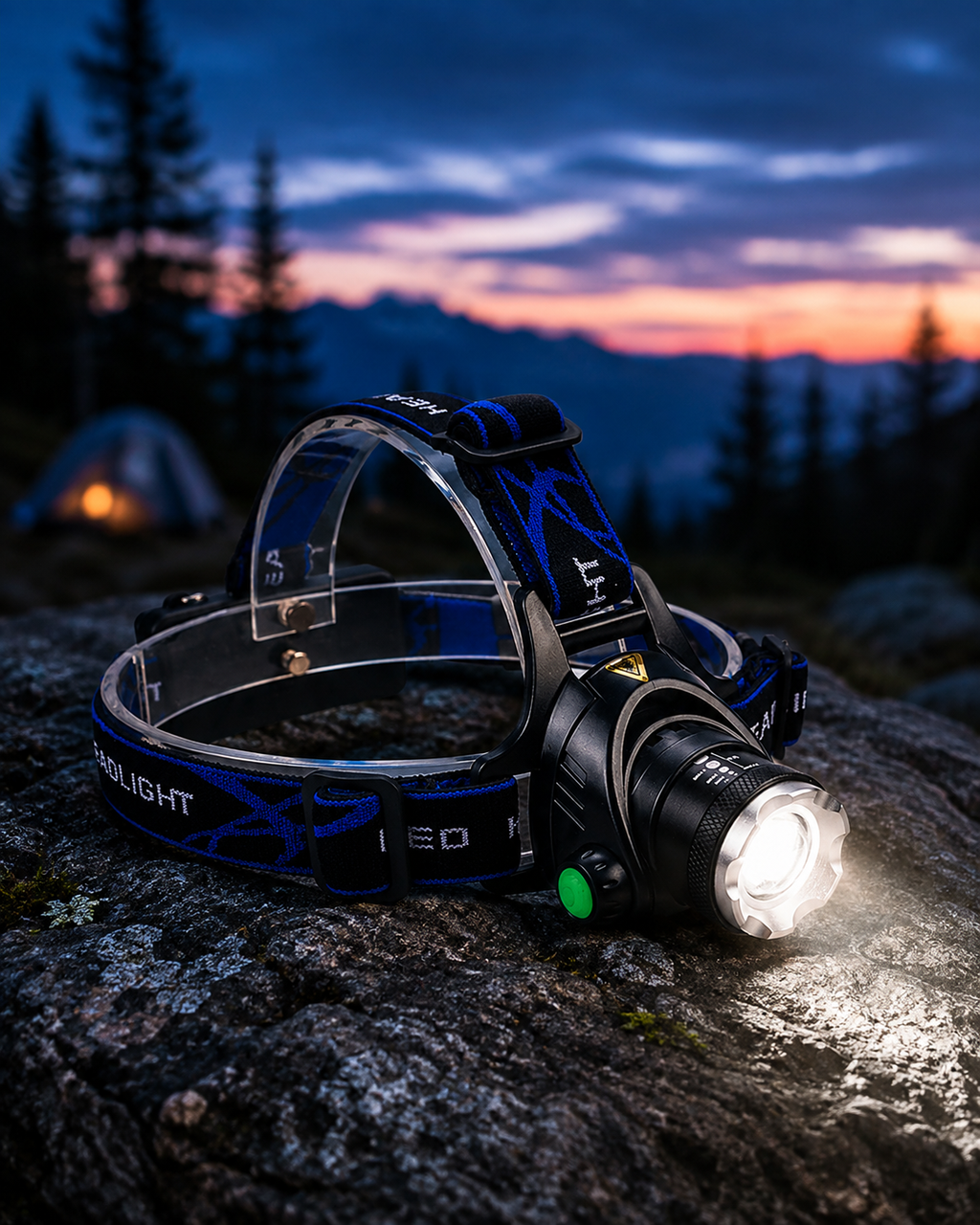 Adjust Telescopic Fishing Strong Light Zoom Headlight Outdoor Fishing Headlight